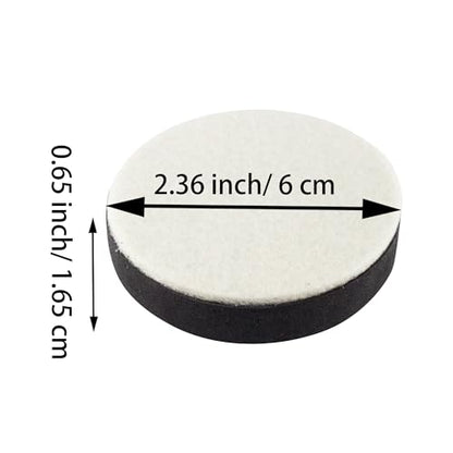 0.65 Inch Self-Adhesive Furniture Riser, Soft Furniture Leg Pads, Round Bed Table Sofa Lift Bed Riser, Adds 0.65 Inch Height with Felt Pad (4Pcs/Black) - color: Black,round, size: 2.36x0.65inch