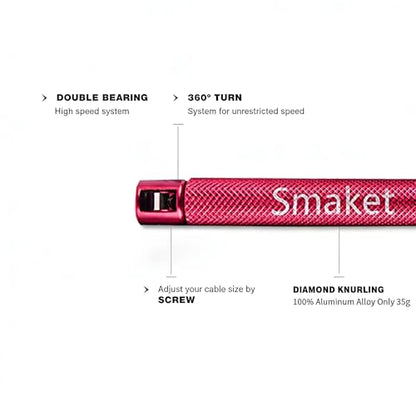 Speed Crossfit Jump Rope, easy double unders. Wire anti-entanglement. - color: Pink