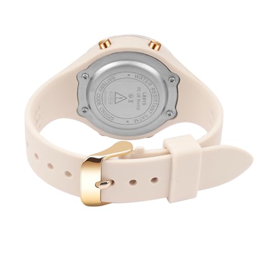 BEN NEVIS Watches for Women, Digital Sport Waterproof Chronograph Stopwatch - color: 01-AllOffWhite-B