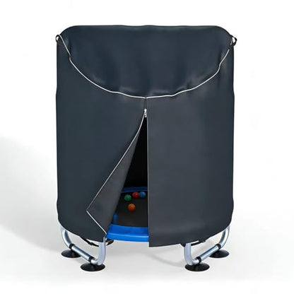 XCZ outdoor trampoline cover, suitable for 60 inch children's round trampoline. Using 600D Oxford cloth, waterproof/sun resistant. Full coverage, black. - size: 62" Dia x 57" H