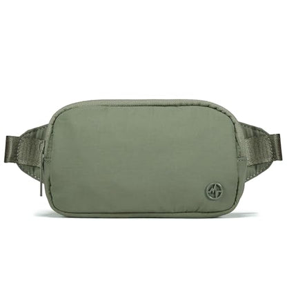Pander Mini Belt Bag – Ultra Compact, Fits 6.7” Phone, Lipstick, Earbuds, Essentials, Small Crossbody Waist Purse, Grey Sage - color: Grey Sage
