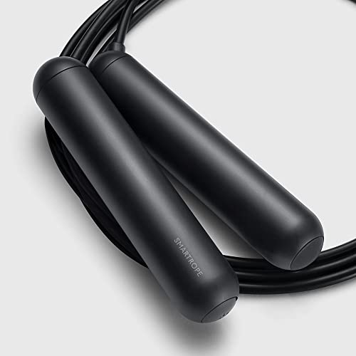 [Tangram Factory] Smart Rope - LED embedded Jump Rope - See your fitness data in MID-AIR - color: Black, size: Large