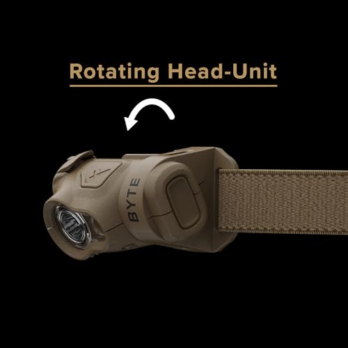 Princeton Tec Byte Multi-Mode 200 Lumen LED Tactical Headlamp, Tan - color: Tan