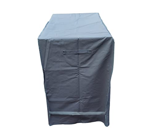 Waterproof 80-100 Qt Rolling Cooler Cart Cover Fits Most Patio Ice Chest Party Cooler Upto 43L x 22W x 32H inch-Grey - color: Grey, size: 43L x 22W x 32H inch