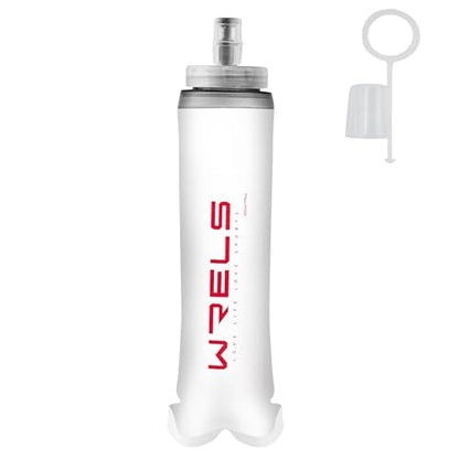 Soft Flasks Soft Running Water Flask Collapsible Soft Water Bottles Small BPA-Free for Sports Hiking Hydration Pack 500 ml/17oz，300 ml/10oz（500ml,red） - color: Red