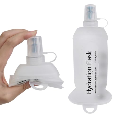 250ml Soft Flask, TPU Collapsible Soft Water Bottle for Hydration Pack, Running Vest, Leak-Proof Folding Water Bottle for Hiking Cycling Climbing Jogging- 1Pcs, Wihte - color: 250ML Wihte