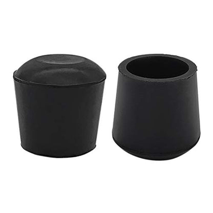 Flyshop Furniture Chair Leg Caps Round Black 25mm 1" 4PCS - style: Inner Diameter-25mm