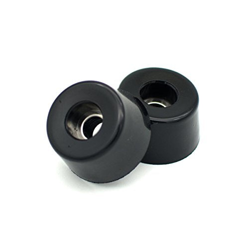 Round Rubber Feet, D25x20xH13mm, Stainless Steel Washer Built-in, 10 Pack - size: D25 x 20 x H13 mm