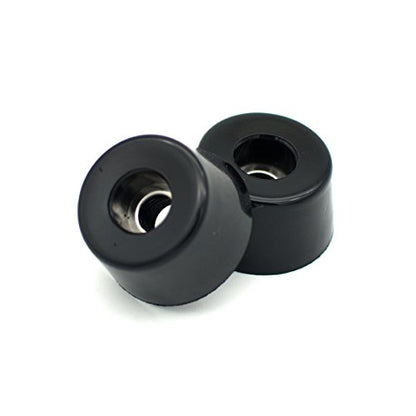 Round Rubber Feet, D25x20xH13mm, Stainless Steel Washer Built-in, 10 Pack - size: D25 x 20 x H13 mm