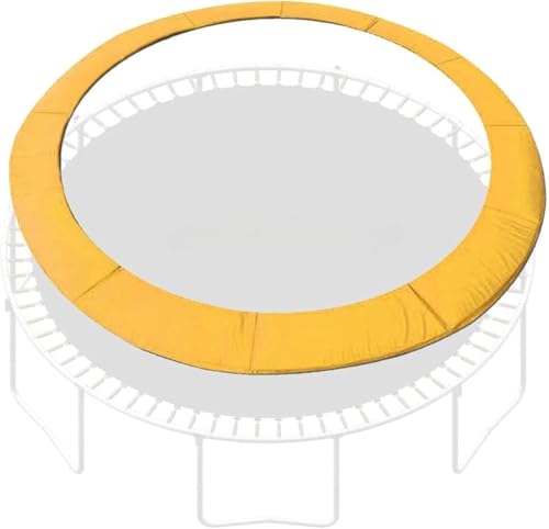 SkyBound Universal Replacement Trampoline Safety Pad - Fits 12ft 14ft 15ft Frames - No Holes for Poles - Variety of Colors - color: Yellow, size: 14 ft