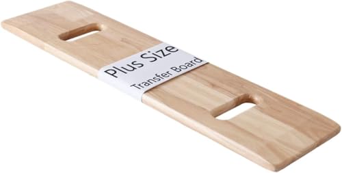Rubberwood Transfer Board, Slide Board for Transferring, Regular Size, L - size: L: 24x8x0.75in