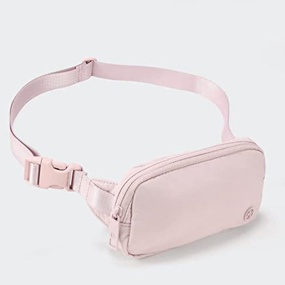 Pander Mini Belt Bag – Ultra Compact, Fits 6.7” Phone, Lipstick, Earbuds, Essentials, Small Crossbody Waist Purse, Pink - color: Pink
