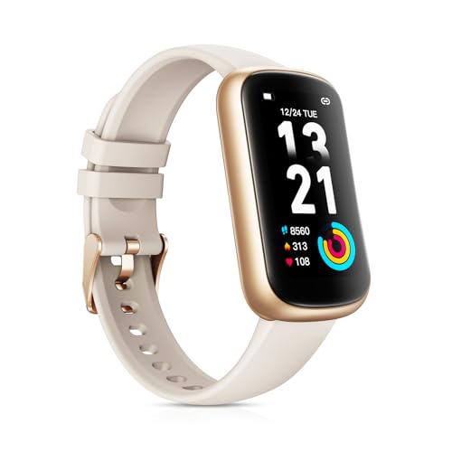 Fitness Tracker Smart Watch, 1.47" Full Touch Health Tracker with 24/7 Heart Rate & Blood Oxygen Monitor, Sleep Tracker, 3ATM Waterproof Step Tracker Activity Tracker for Women Men, Gold Star - color: Gold Star