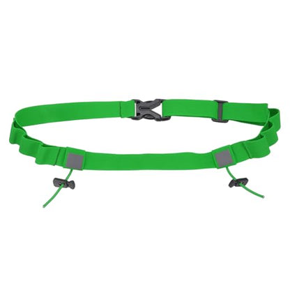 Bib Belt, Race Belt Triathlon Running Number Holder Elastic Comfortable with 6 Gel Loops, Sport Race Bib Holder 1Pcs, Green for Runners/Marathon/Cycling - color: Green