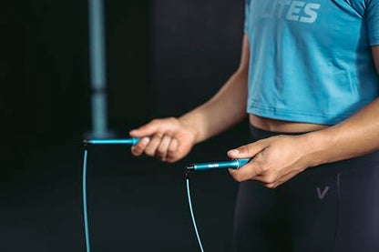 Velites Fire 2.0 Speed Jump Rope for CrossFit and Boxing, Blue