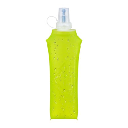 Zelvot Running Vest Collapsible Water Bottle, TPU 500ml Soft Flask (Yellow) - color: Yellow, size: 16.9 Ounces
