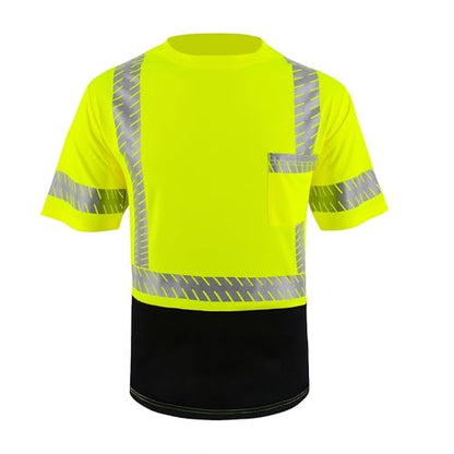 Safety Shirts Hi Vis Construction Shirts for Men and Women - color: Yellow, size: XX-Large