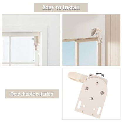 Roller Blind Bracket Replacement for Coolaroo Sun Shades Beige - color: Beige, size: 1 set bracket