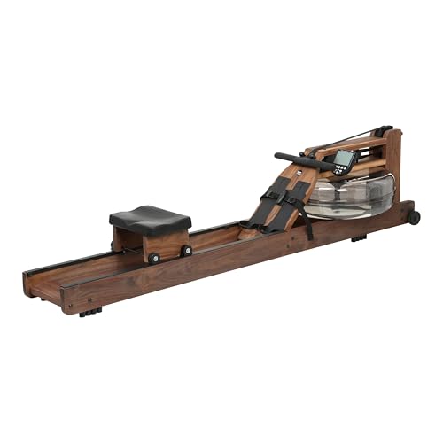 WaterRower Walnut Rowing Machine with S4 BLE Monitor | USA Made Water Rower | Original Handcrafted Erg Machine for Home Use & Gym | Best Warranty - color: Lo-Rise