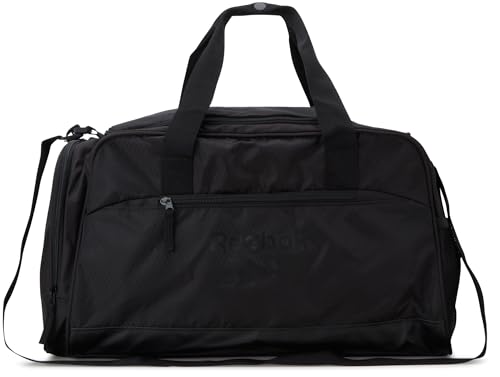 Reebok Lightweight Unisex Carry On Gym Duffle Bag for Men & Women, Sports - color: Hamilton Black, size: One Size