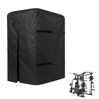 47"-110"W Squat Rack Cover with Waterproof Zipper for Gym Equipment - size: 110 W x 72" D x 88" H