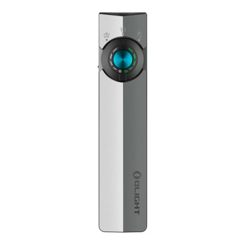 OLIGHT ArkPro EDC Flat Flashlight Rechargeable, Pocket Light, Dual Tone - color: Dual Tone Silver Graphite