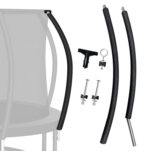 1 Set Trampoline Curved Net Pole, Universal, 10 to 16 ft