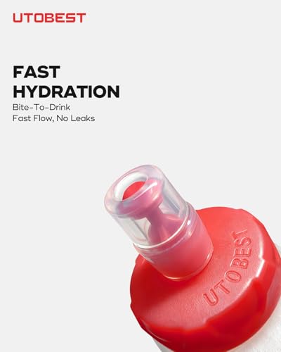UTOBEST U/lab Soft Flask 500ml, Collapsible Water Bottle, 2 pcs