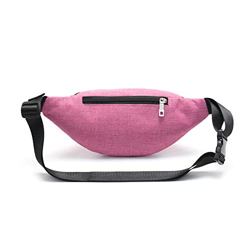 Fanny Packs for Women Men, Fashion Waist Pack Crossbody Bags Belt Bag with Adjustable Strap for Running Hiking Travel. - color: Pink-01