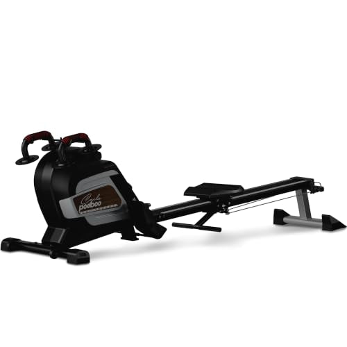 pooboo Rowing Machine for Home, Foldable Magnetic Rowing Machine - color: Blue
