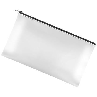 2 Pack Money Bag with Zipper, 11x6.1 inch Multi-purpose Cash Pouch, Bank Bag, Cash Bag, Check Wallet, Cosmetic Organizer (White) - color: White, size: 2 Pieces