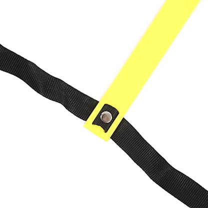 Gonetre Competitive Sports Ladder Football Speed Rope for Training 6M 12RungYellow Athletic Supplies (Yellow)