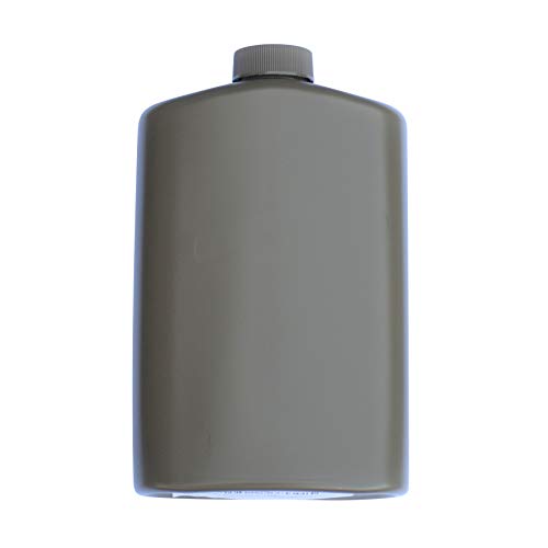 SportFlask Fighter Pilot Flask Great for Concerts, Fishing, Skiing, Backpacking, Hiking - 16oz US Military Issue Plastic Flask BPA Free Made in USA (Green) - color: Green