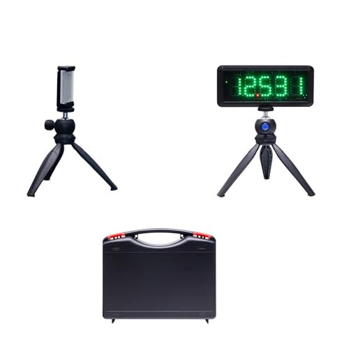 Single‑Gate Laser Sprint Timer Electronic Stopwatch Suitable for 40-Yard Straight-line Shuttle Runs, Lap Runs, and Basketball, Soccer, and Roller Skating Training