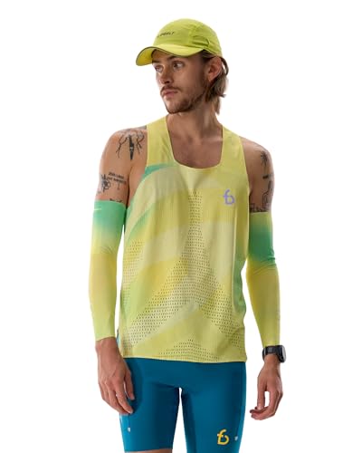 FlipBelt Men's Marathon Mesh Tank - color: Spring Bud, size: Large