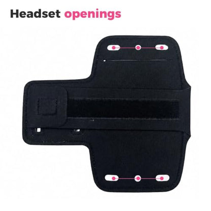 Running Phone Armband Stretchable Sports Arm Band Touchscreen Cover Key Pocket Reflective Strip for Gym Jogging Hiking Men Women(Rose Red) - color: Rose Red