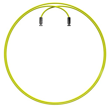 Velites - Earth 2.0 Replacement Jump Rope Cable - 4mm Standard Crossfit Speed Rope Wire for Fitness and Training - style: Standard Green 4 mm