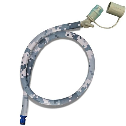 Hydration Bladder Tube Replacement - Universal Insulated Drink Hose fits CamelBak, Osprey, Source, USGI Tactical Packs - 36" Water Reservoir Hose with Bite Valve, Cover & Quick Release Connector - color: ACU