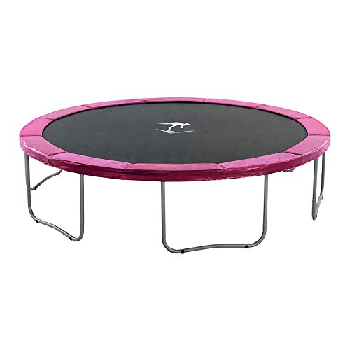 Kangaroo Hoppers Universal 12/14/15FT Trampoline Repalcement Safety Pad?Waterproof Surround Spring Foam Cover for Round Frame - color: Pink
