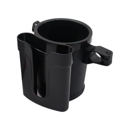 Bike Cup Holder & Phone Mount, 3-in-1 Waterproof Handlebar Drink Holder with Phone Mount ＆Cell Phon e Keys for E-Bike, Scooter, Stroller, Wheelchair (Black) - color: black