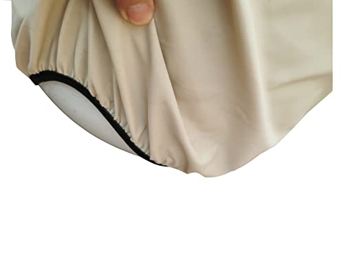 Waterproof 80-100 Qt Rolling Cooler Cart Cover Fits Most Patio Ice Chest Party Cooler Upto 43L x 22W x 32H inch-Beige - color: Beige, size: 43L x 22W x 32H inch