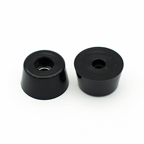 Round Rubber Feet, D25x20xH13mm, Stainless Steel Washer Built-in, 10 Pack - size: D25 x 20 x H13 mm
