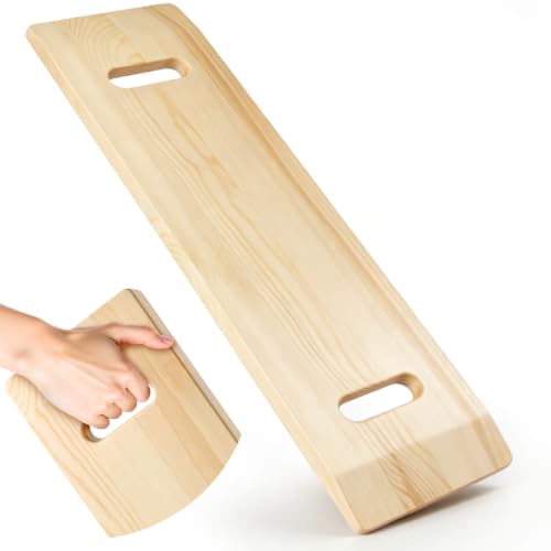 Wooden Transfer Board,28.7"Sliding Board Transfer to Wheelchair Senior - size: 28.7in