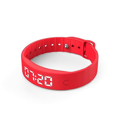 Fitness Tracker No Bluetooth No App No Phone Required Fitness Watch Pedometer Watch with Steps Calories Sleep Tracker for Man Women - color: Red