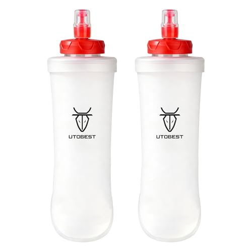 UTOBEST U/lab Soft Flask 500ml, Collapsible Water Bottle, 2 pcs