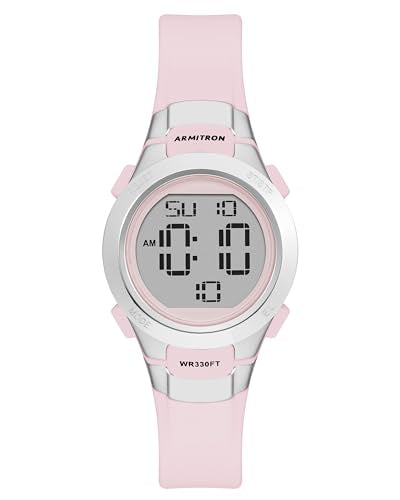 Armitron Sport Women's Digital Chronograph Resin Strap Watch, 45/7012 - color: Lilac Purple