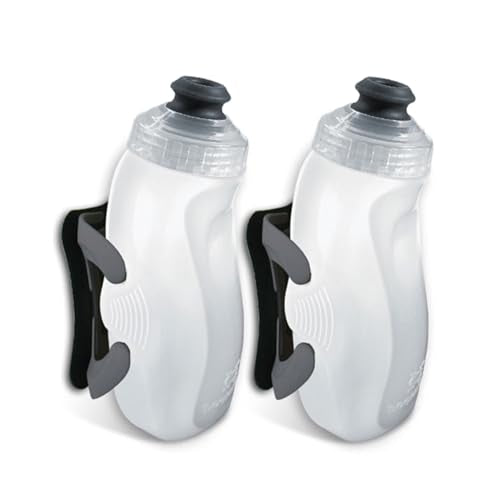 Amphipod RunLite Xtech Hydration System, 2x10.5oz Bottles, Push/Pull Cap - color: Clear/Charcoal
