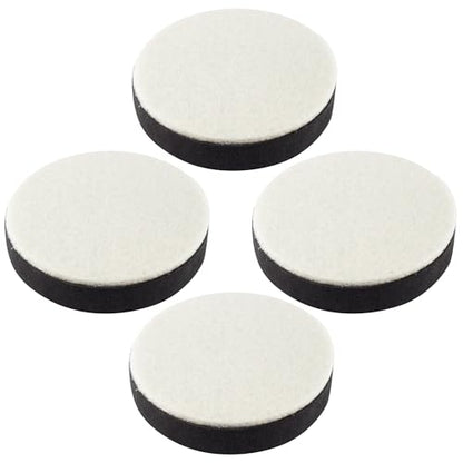 0.65 Inch Self-Adhesive Furniture Riser, Soft Furniture Leg Pads, Round Bed Table Sofa Lift Bed Riser, Adds 0.65 Inch Height with Felt Pad (4Pcs/Black) - color: Black,round, size: 2.36x0.65inch