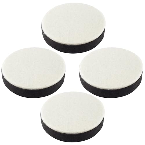 0.65 Inch Self-Adhesive Furniture Riser, Soft Furniture Leg Pads, Round Bed Table Sofa Lift Bed Riser, Adds 0.65 Inch Height with Felt Pad (4Pcs/Black) - color: Black,round, size: 2.36x0.65inch