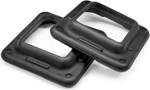 Yes4All 16"x16" Extra Adjustable Risers for Aerobic Exercise Workout Step Platform (Pair) - Not Included Aerobic Step Platform - color: A. Black - One Pair